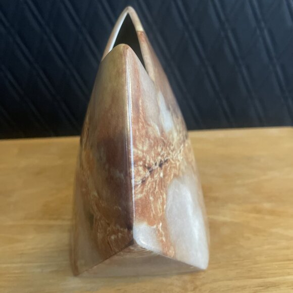 Toyo Quarry Collection MCM Marble Pattern Vase (Japan) 7 1/4”H Unique Shape ART - Picture 11 of 16